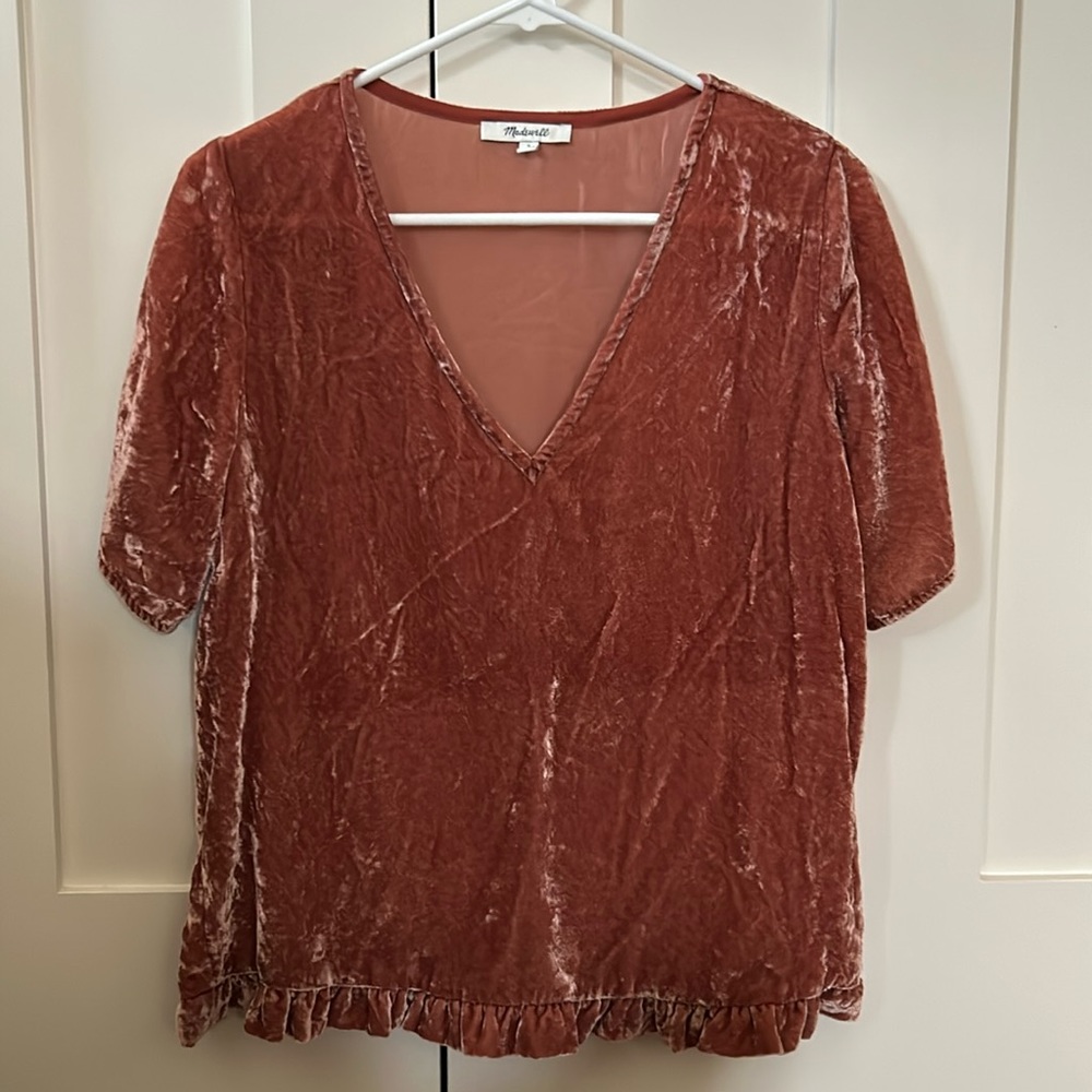 Madewell Velour Top